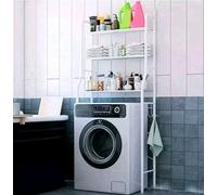 SCAFFALE DA BAGNO SALVASPAZIO 155X65X25 SOPRA LAVATRICE 3 RIPIANI COLORE BIANCO