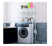 SCAFFALE DA BAGNO SALVASPAZIO 155X65X25 SOPRA LAVATRICE 3 RIPIANI COLORE BIANCO