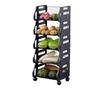 Scaffale da cucina mobile a 3 strati, scaffale regolabile dal pavimento al soffitto per frutta e verdura, carrello salvaspazio per organizzazione domestica