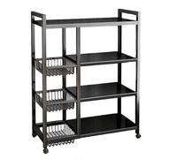 Scaffale da cucina multistrato, da pavimento, per verdure e snack, design regolabile,