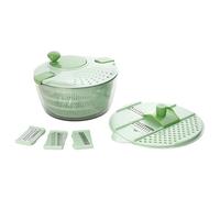 Scaffale da cucina per piatti Utensile da cucina di grande capacità per verdure e frutta Lavare e asciugare ciotola lattuga con funzione 5 in 1 (affettatrice per tuorlo d'uovo) scolapiatti con (B, 24