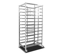 Scaffale da forno in acciaio inossidabile resistente, rack commerciale per raffreddare vassoi e cottura al forno, carrello in metallo per pane, impasto, vassoi per pizza