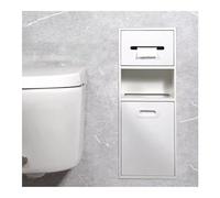 Scaffale da incasso in acciaio inox, scaffale per bagno, cucina, soggiorno e camera da letto, soluzione salvaspazio per una decorazione elegante della casa