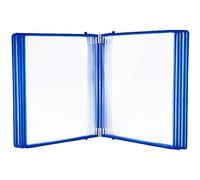 Scaffale da parete con porta documenti magnetico, formato A4, organizer da tavolo, per presentazioni organizzate e accesso (blu)