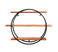 Scaffale da parete Mensole galleggianti Pipe Sh Mensole a parete LOFT Mensola rotonda da parete in legno/metallo rack in ferro per soggiorno camera da letto libreria espositore portabottiglie