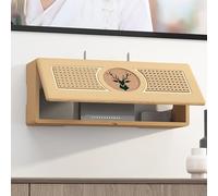 Scaffale da Parete per Router Wi-FI Fili, Porta Modem, Copertura per Radiatore, TV Cavo Nascondere Scatola, per Soggiorno, TV, per Decorare la Casa(50 * 14 * 20cm/19 * 5 * 7in)