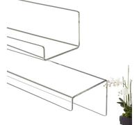 Scaffale da parete - Scaffale trasparente in acrilico senza fori, mensole invisibili per piante, per camera da, soggiorno, cucina, ufficio, per shampoo, libri, foto, piante da collezione