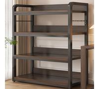 Scaffale da pavimento per libri, scaffale metallo garage multistrato riporre oggetti, parete camera letto ufficio semplice, adatto per la casa laterale(84 * 40 * 119cm)