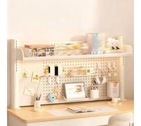 Scaffale da scrivania a morsetto, in metallo, resistente, per casa, ufficio, dormitorio e studio, massimizza lo spazio e organizza gli oggetti essenziali