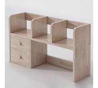 Scaffale da Scrivania, la Struttura Della Piastra Ispessita e Stabile, e Ha Una Forte Capacità Portante Scaffale Libreria for Casa Ufficio Scuola Studio(White,80x48)