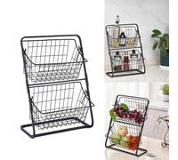 Scaffale da tavolo per ripiano da cucina per bagno con scaffale in piedi a 2