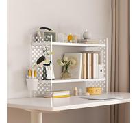 Scaffale da ufficio ad alta capacità, regolabile, compatto, per casa e ufficio, bianco, 60 x 20 x 36 cm, perfetto per camere da letto e spazi di lavoro