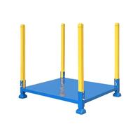Scaffale d'acciaio accatastabile resistente del pallet, scaffali multifunzionali di stoccaggio per il magazzino industriale, struttura elevata per i bisogni di conservazione frigorifera