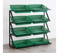 Scaffale dell'organizzatore della verdura e della frutta, esposizione al dettaglio per lo stoccaggio dei prodotti e dello spuntino, esposizione del controsoffitto per i supermercati ed i mercati