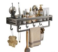 Scaffale di alluminio montato della tazza di aspirazione per il contatore del bagno o la zona della doccia, toilette efficiente che tiene progettazione