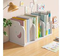 Scaffale di archiviazione da scrivania per file da ufficio, semplice scaffale da libri per dormitorio a misura di scrivania e organizzatore di libri di testo Delfino di piccola dimensione 7,87 pollici