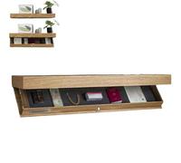 Scaffale di design QQZIZHPI con scomparto segreto, mensola sospesa nascosta, decorazioni per la casa moderne, ideale per soggiorno e ufficio