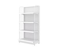 Scaffale di esposizione al minuto della parete della scaffalatura della gondola - scaffali di combinazione con la griglia per l'organizzazione del supermercato e del minimarket