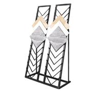 Scaffale di esposizione da pavimento, doppia scanalatura a forma di V di fila per l'organizzazione di 24 campioni di materiale da costruzione