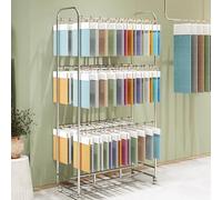 Scaffale di esposizione del tessuto del pavimento-diritto per lo stoccaggio e l'organizzazione commerciali del tessuto