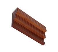 Scaffale di esposizione della moneta del trapezio di legno robusto multi strato con l'assemblea facile per i collezionisti e lo scaffale di mostra della decorazione domestica