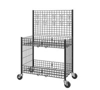 Scaffale di esposizione della parete della griglia del cavo, pannello di vendita al dettaglio staccabile per le fiere del mestiere e gli eventi