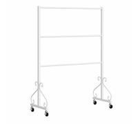 Scaffale di esposizione dell'abbigliamento del metallo a 3 livelli con le rotelle per l'organizzazione e la mobilità facili del deposito