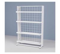 Scaffale di esposizione di rotolamento del pavimento con gli scaffali regolabili per il merchandising del negozio e l'organizzazione della cucina