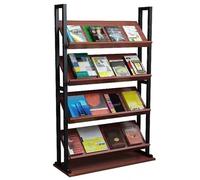 Scaffale di esposizione diritto della letteratura del pavimento, supporto robusto dell'opuscolo per le fiere, gli uffici e gli hotel