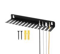 Scaffale di gestione del filo - 13 sottotubicazione in acciaio slot, di cavi a parete | Rack di stoccaggio Ethernet per la configurazione di PC Homebench Workbench sotto Organizzazione Bu