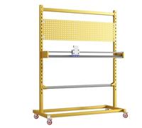 Scaffale di imballaggio regolabile con taglierina integrata per l'organizzazione efficiente di magazzino, officina e laboratorio