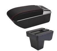 Scaffale di stoccaggio Accessori Interni Per La Modifica Dell'auto, Scatola Portaoggetti Per Braccioli Del Seggiolino Auto, Portabicchieri Per, Per Vitara(D1 Black red No USB)