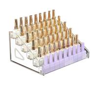 Scaffale di stoccaggio acrilico trasparente trucco smalto organizzatore display trasparente multi-livello occhiali da sole titolare oli essenziali contenitore durevole facile 6 strati