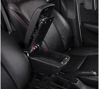 Scaffale di stoccaggio Box Bracciolo Per Auto Per Picanto 3X-Line Portaoggetti Centrale Per Contenuto Con Portabicchieri Retrattile Posacenere Accessorio Girevole(C Black Red)