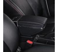 Scaffale di stoccaggio Box Bracciolo Per Auto Per Picanto 3X-Line Portaoggetti Centrale Per Contenuti Con Portabicchieri Retrattile Posacenere USB Girevole(A All Black)
