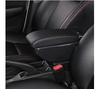Scaffale di stoccaggio Box Bracciolo Per Auto Per Picanto 3X-Line Portaoggetti Centrale Per Contenuti Con Portabicchieri Retrattile Posacenere USB Girevole(B All Black)