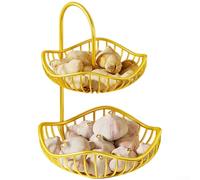 Scaffale di verdure del controsoffitto della cucina dell'acciaio inossidabile con configurazione a due livelli per l'esposizione fresca organizzata dei prodotti (B)