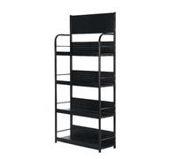 Scaffale dispenser per lattine in metallo a 4 livelli, versatile per vendita al dettaglio, minimarket e uso domestico, per un facile accesso ed efficiente Sto