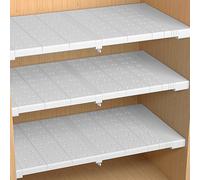Scaffale espandibile per armadio, in metallo, divisore fai da te per armadio, cucina, bagno, frigorifero, scaffalatura telescopica salvaspazio per la casa nization