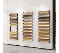 Scaffale espositore per piastrelle, 12 ripiani, organizer da parete per mostre salvaspazio e negozi al dettaglio, soluzione di archiviazione durevole per la decorazione della casa