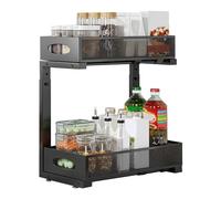 Scaffale estraibile sotto lavello per cucina e bagno, dispensa di casa, salvaspazio, soluzione di archiviazione extra per una vita senza ingombri