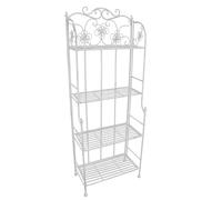 Scaffale Étagère 4 piani richiudibile in acciaio Margherita