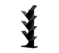 Scaffale For Alberi,libreria In Acciaio Al Carbonio,organizer For Libri | Ripiani aperti, forte capacità di carico for camera da letto, soggiorno, ufficio domestico(Black,6 tier)