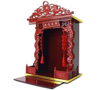 Scaffale for altare buddista Scaffale for statua di Buddha Stand, vetrina for statua in legno intagliato a mano for meditazione cinese santuari buddisti for la decorazione domestica(Red 1,50*34*24cm)