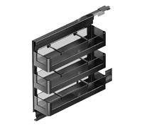 Scaffale For Armadietti Alti, Cestello For Armadietti Stretti A 2-6 Livelli Con Strisce Divisorie, Organizer For Armadietti Estraibili For Carichi Pesanti, For Dispensa, Cucina, Bagno(164x610x3tier)