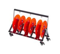 Scaffale for bobine di filo, Scaffale for stoccaggio di bobine di filo con pulegge, Distributore multi-bobina, Adatto for fabbriche, officine e magazzini(3 reel)