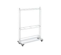 Scaffale For Racchette Da Badminton, Scaffale For Racchette Da Pavimento, Con 4 Ruote, Adatto A Scuola, Palestra E Campo Di Allenamento(Color-1)