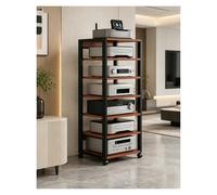 Scaffale For Rack Audio/video, Supporto Multimediale Mobile For Lettori CD/giradischi For Ufficio Domestico, Ricevitore For Componenti Stereo/armadietto(Red)