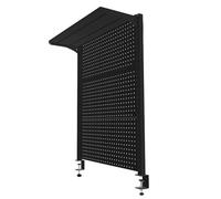 Scaffale for Scrivania Libreria Multiuso Da Bancone Materiale in Acciaio Fissaggio A Morsetto Con Doppia Vite Due Stili Con Ripiani Regolabili for Scrivanie Da Ufficio In Casa(66x90cm)