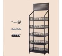 Scaffale for snack da supermercato, organizer for ripiani a 4/5 snack in acciaio al carbonio, staffe mobili for scaffali for supermercati/minimarket for spezie for frutta e verdura, carrelli for dispe